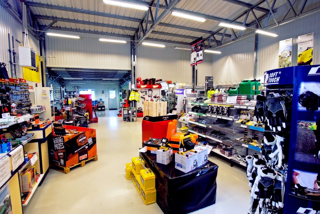 Interiörfoto av verkstad Professionellt interiörfoto av verkstad och arbetsmiljö.